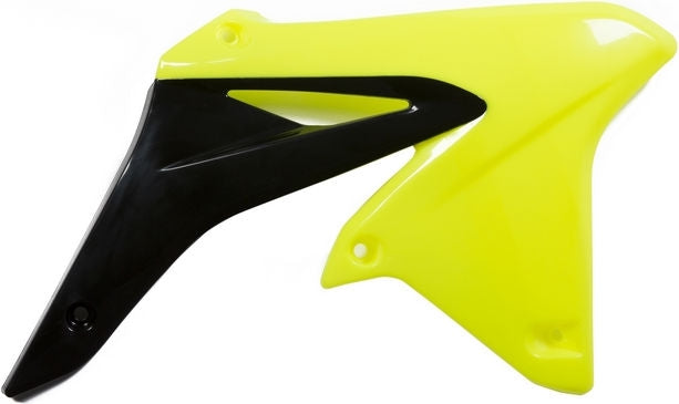 RADIATOR SCOOPS, FLUORESCENT YELLOW/BLACK