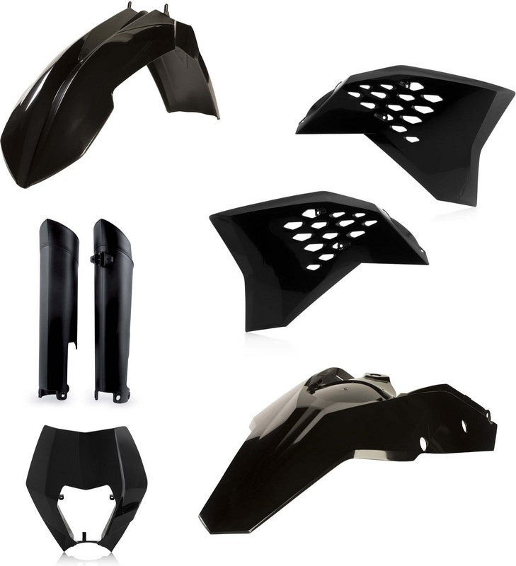 Acerbis Full Plastic Kit Ktm Black | 0014219.090