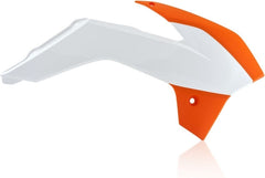 RADIATOR SCOOPS, ORANGE/WHITE