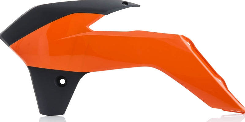 RADIATOR SCOOPS, ORANGE/BLACK