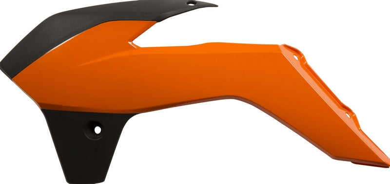 RADIATOR SCOOPS, ORANGE/BLACK