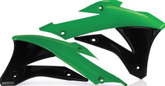 RADIATOR SCOOPS, GREEN/BLACK