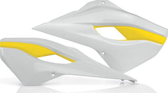 RADIATOR SCOOPS, WHITE/YELLOW