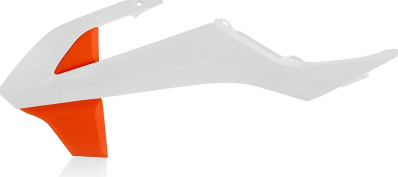RADIATOR SCOOPS, WHITE/ORANGE