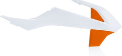 RADIATOR SCOOPS, WHITE 2/ORANGE