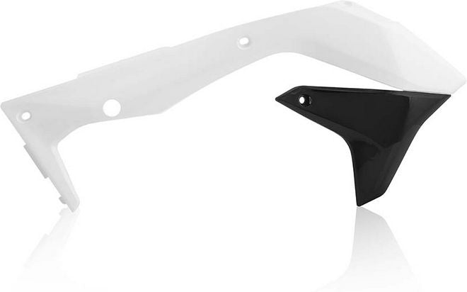 RADIATOR SCOOPS, WHITE/BLACK