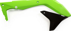 RADIATOR SCOOPS, GREEN/BLACK