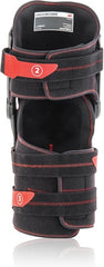 GORILLA KNEE GUARDS, BLACK/RED