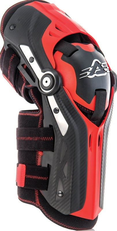 GORILLA KNEE GUARDS, BLACK/RED