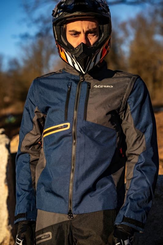 ENDURO-ONE JACKET, BLUE/GREY, Size M