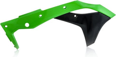 RADIATOR SCOOPS, GREEN/BLACK