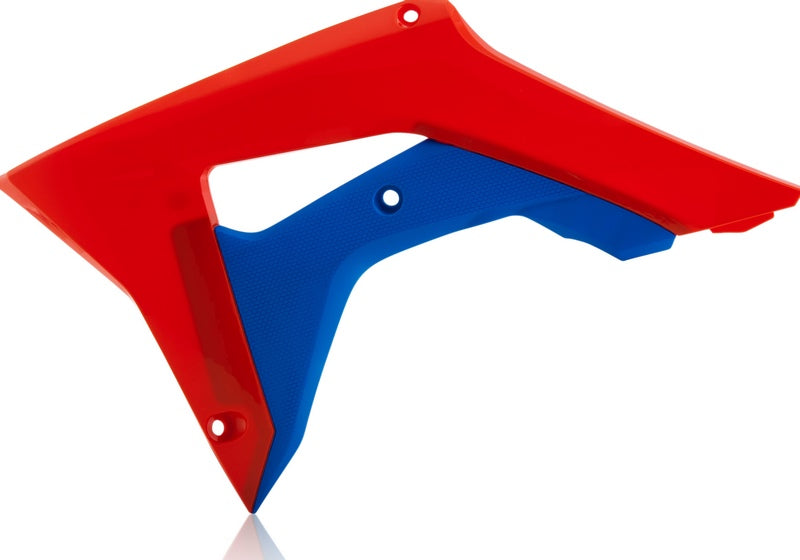 RADIATOR SCOOPS, RED/BLUE