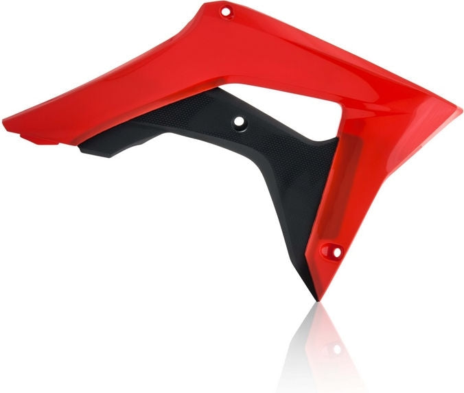RADIATOR SCOOPS, RED/BLACK