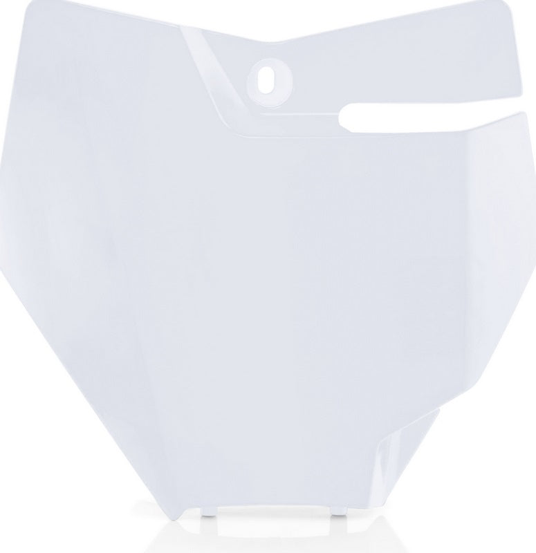 FRONT NUMBER PLATE, WHITE 2