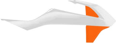 RADIATOR SCOOPS, WHITE/ORANGE