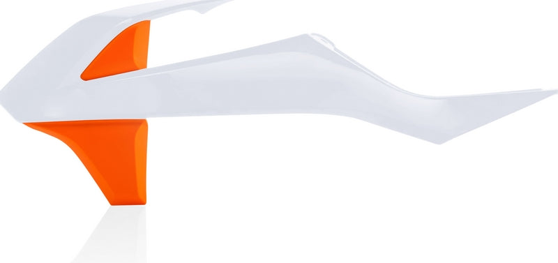 RADIATOR SCOOPS, WHITE 2/ORANGE