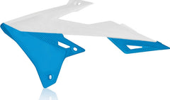 RADIATOR SCOOPS, WHITE/BLUE
