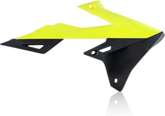 RADIATOR SCOOPS, FLUORESCENT YELLOW/BLACK