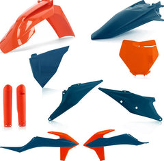 FULL PLASTIC KIT, BLUE/ORANGE