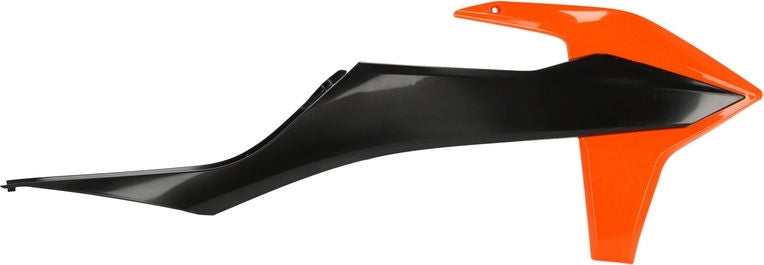 RADIATOR SCOOPS, BLACK/ORANGE