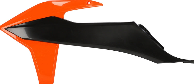 RADIATOR SCOOPS, BLACK/ORANGE
