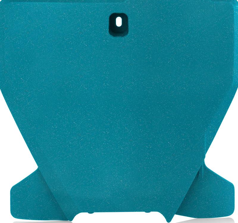 FRONT NUMBER PLATE, FLUO GREEN