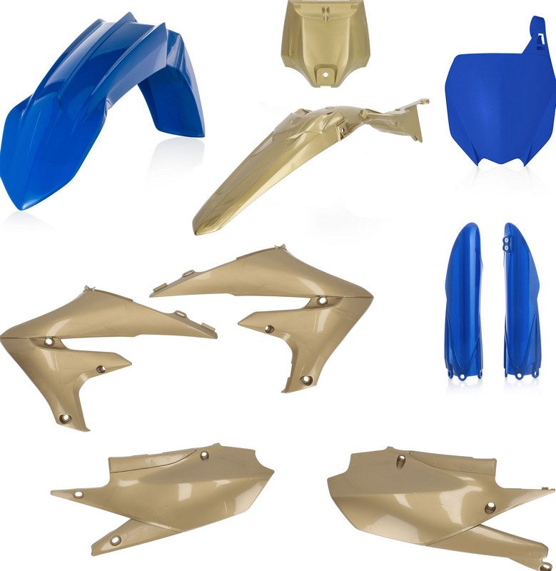 FULL PLASTIC KIT, BLUE/GOLD