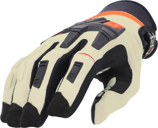 CE X-ENDURO GLOVES, BEIGE/BLACK