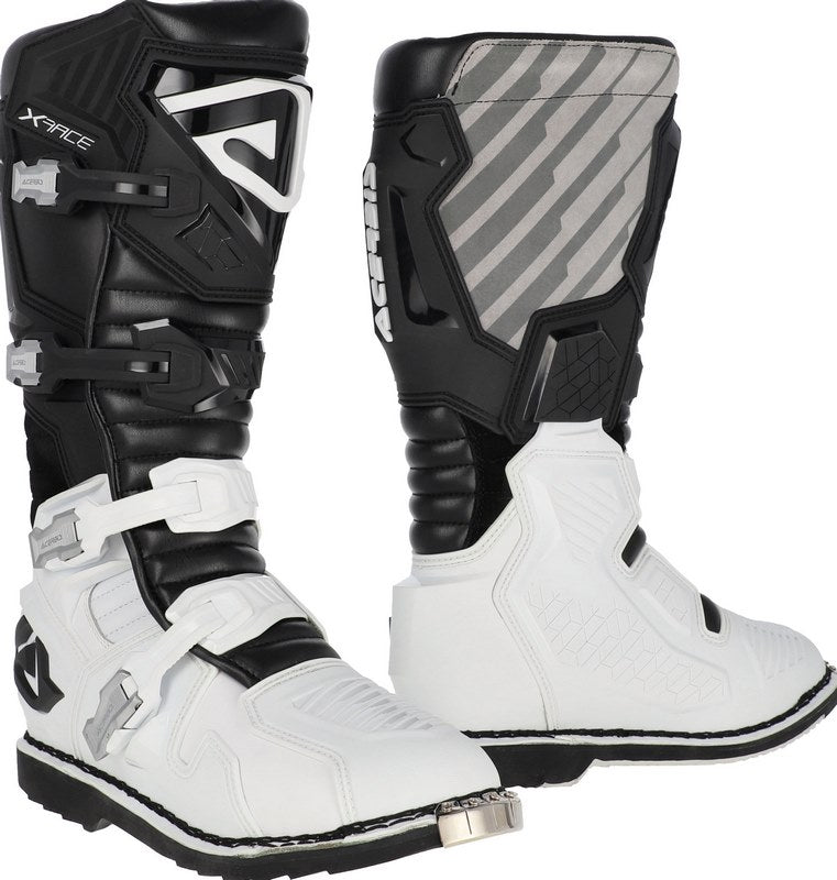 X-RACE BOOTS, WHITE/BLACK
