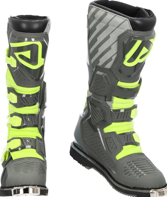 X-RACE BOOTS, GREY/YELLOW