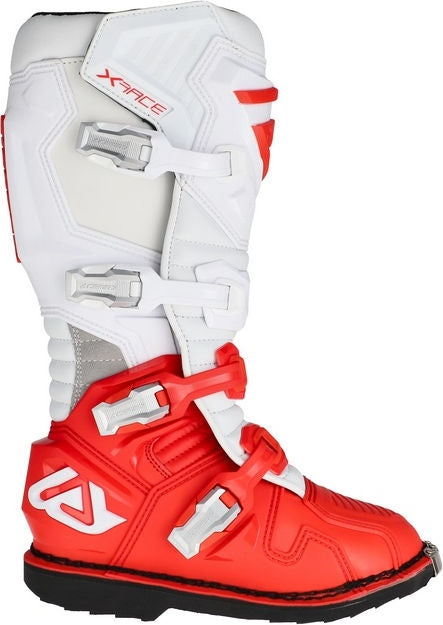 X-RACE BOOTS, RED/WHITE
