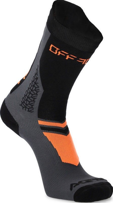 SOCKS MTB TRACK, BLACK/ORANGE