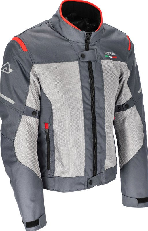 CE ON ROAD RUBY JACKET, GREY/RED