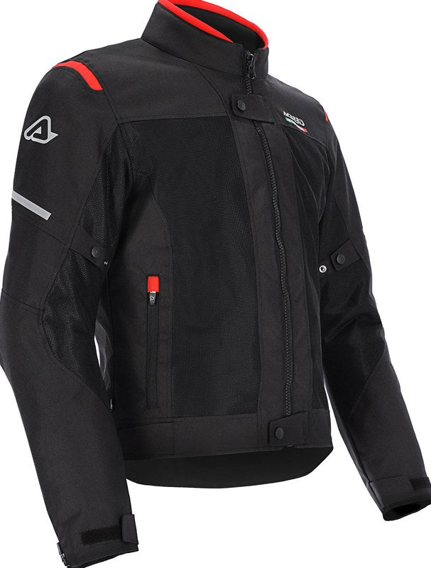 CE ON ROAD RUBY JACKET, BLACK/RED, Size XXXL