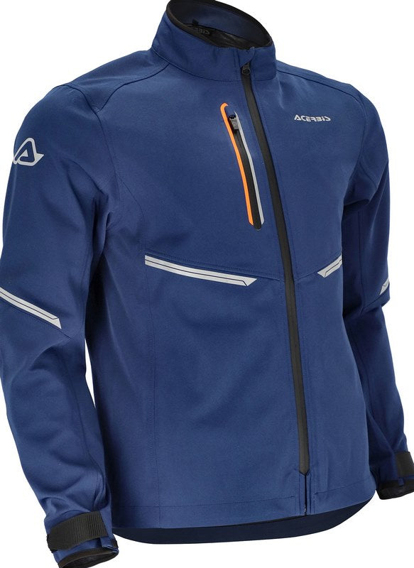 JACKET X-DURO W-PROOF, BLUE/ORANGE