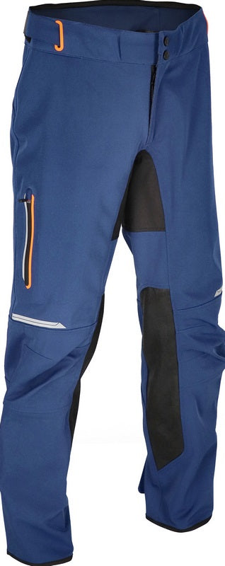 PANTS X-DURO W-PROOF BAGGY, BLUE/ORANGE