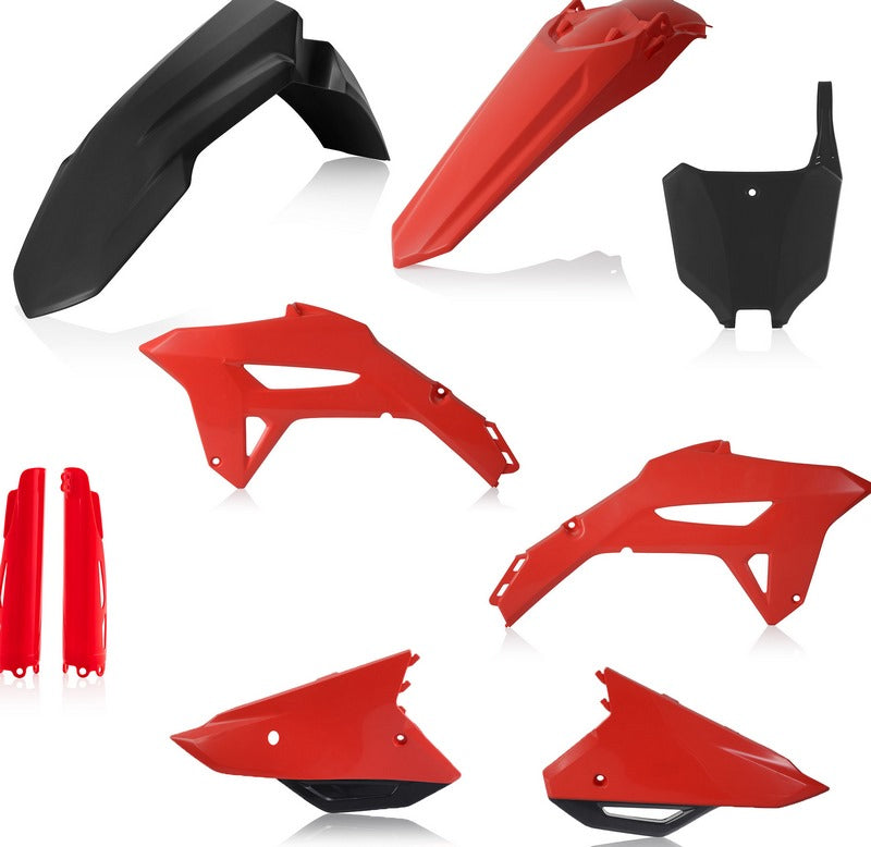 FULL PLASTIC KIT, BLACK/RED