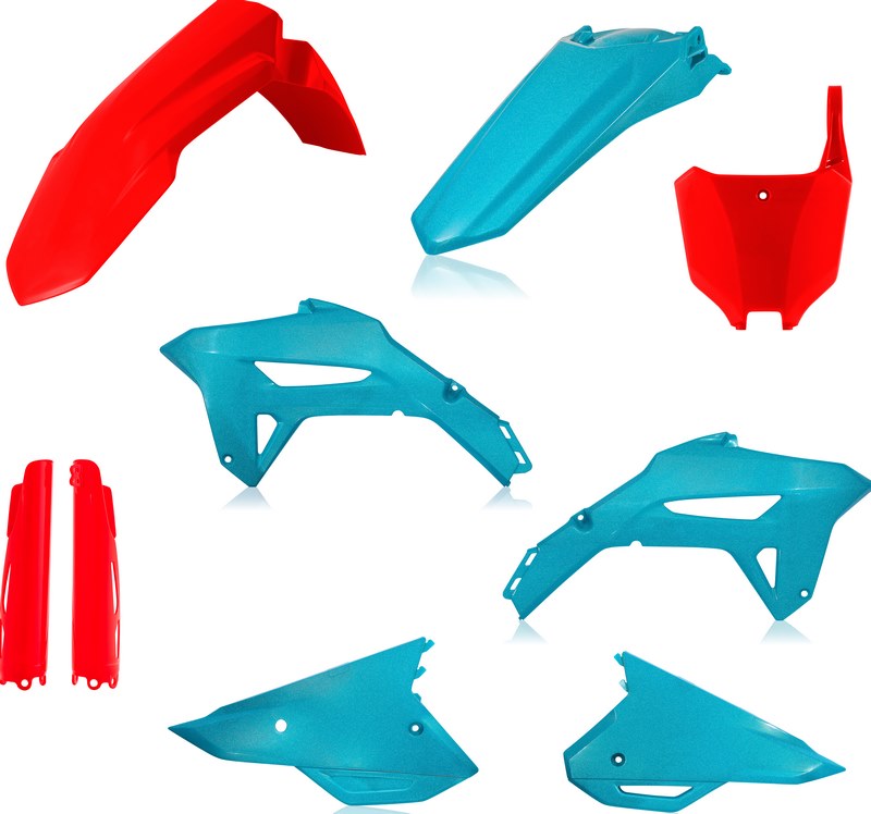 FULL PLASTIC KIT, RED/GREEN
