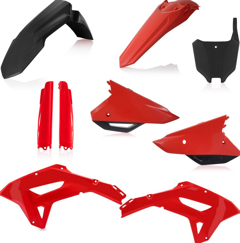 FULL PLASTIC KIT, BLACK/RED