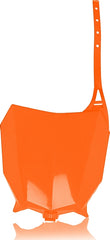FRONT NUMBER PLATE, ORANGE