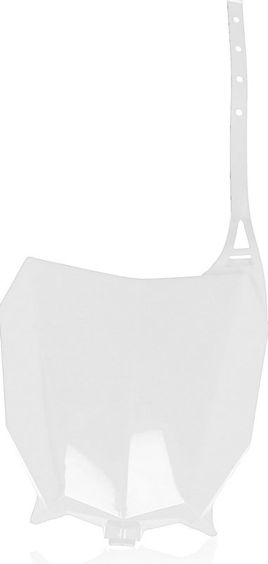 FRONT NUMBER PLATE, WHITE