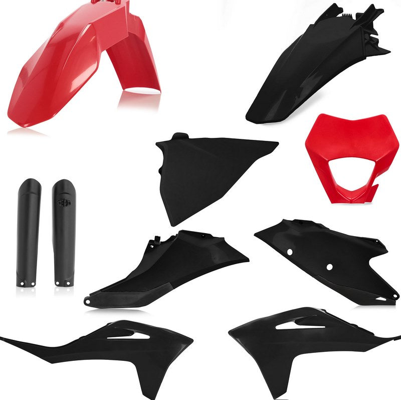 FULL PLASTIC KIT, RED/BLACK