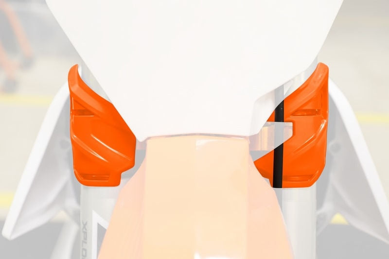 F-ROCK LOWER TRIPLECLAMP COVER, ORANGE