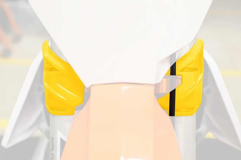 F-ROCK LOWER TRIPLECLAMP COVER, YELLOW