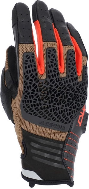 CE CROSSOVER GLOVES, BROWN/ORANGE