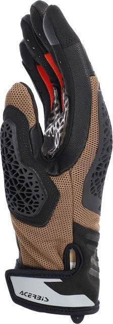 CE CROSSOVER GLOVES, BROWN/ORANGE
