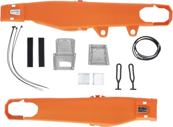 TEKETMAGNET SWINGARM PROTECTION K-H-G, SILVER/ORANGE