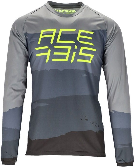 JERSEY MTB FLEX SPEED, GREY/YELLOW