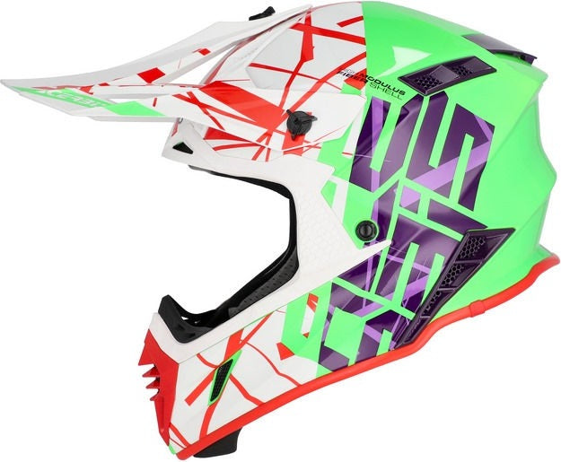 X-TRACK 22-06 HELMET, GREEN/WHITE