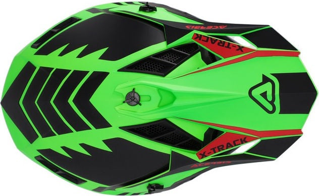X-TRACK 22-06 HELMET, FLUO GREEN/BLACK